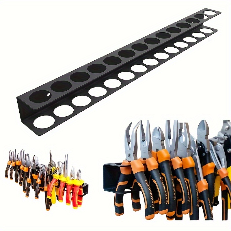 

Heavy-duty Metal Wall-mounted Tool Organizer - Space-saving Screwdriver Storage Rack For Garage, Home & Office