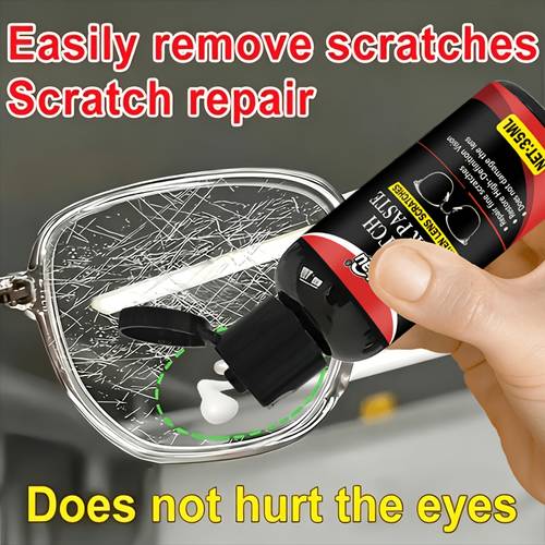 kit de remoção de arranhões e polimento para lentes de vidro múltiplas | ferramenta de multifuncional para vidros de carro, espelhos retrovisores, óculos de grau, relógios, lentes de câmera | a e remove arranhões