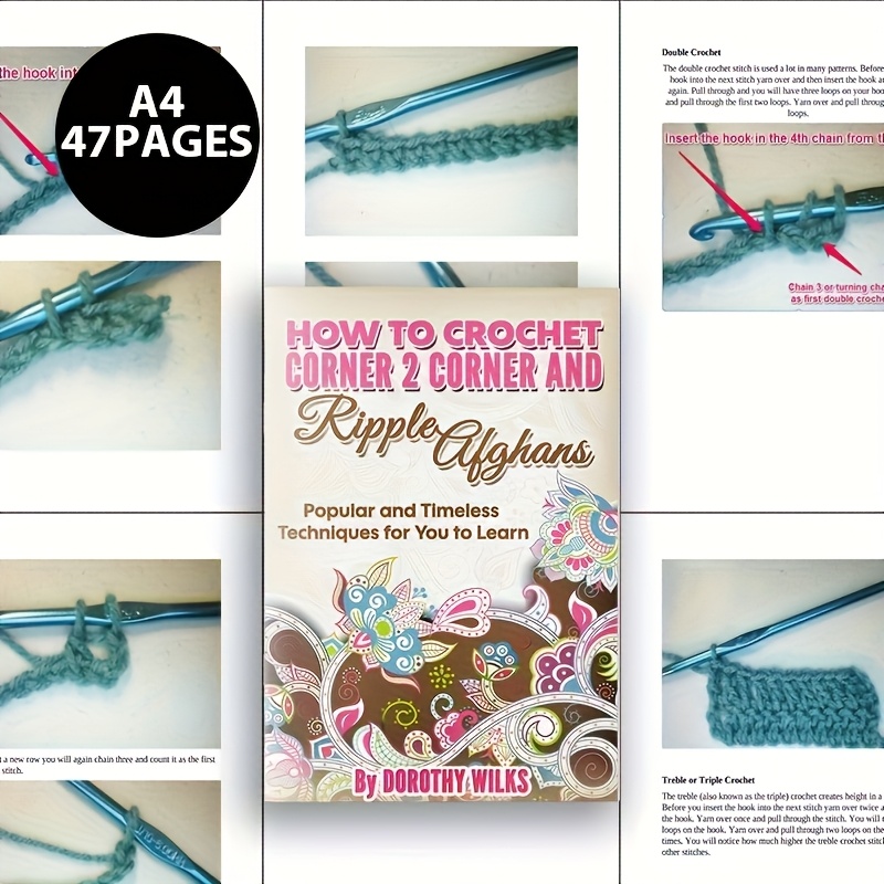 47 page c2c crochet pattern book beginners guide Temu Australia