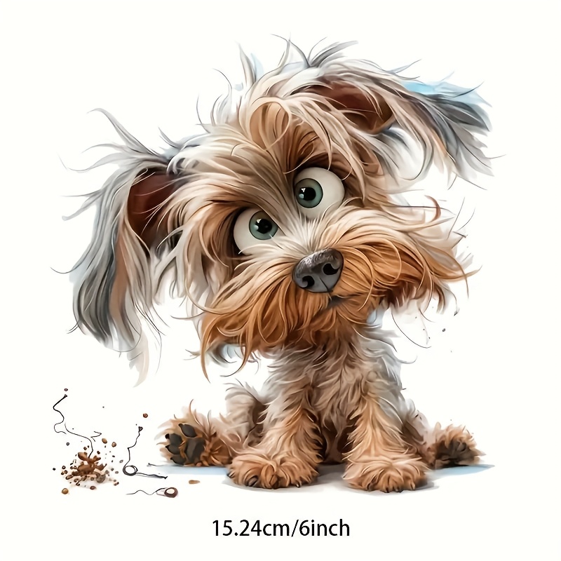 Image of Puppy - Waterproof Stickers For Laptops, Water Bottles, Cars, Trucks, , Suvs, Motorcycles, Vehicles, Paintings, Windows, Walls, Toolboxes, Guitars, Skateboards And More Automotive Accessories