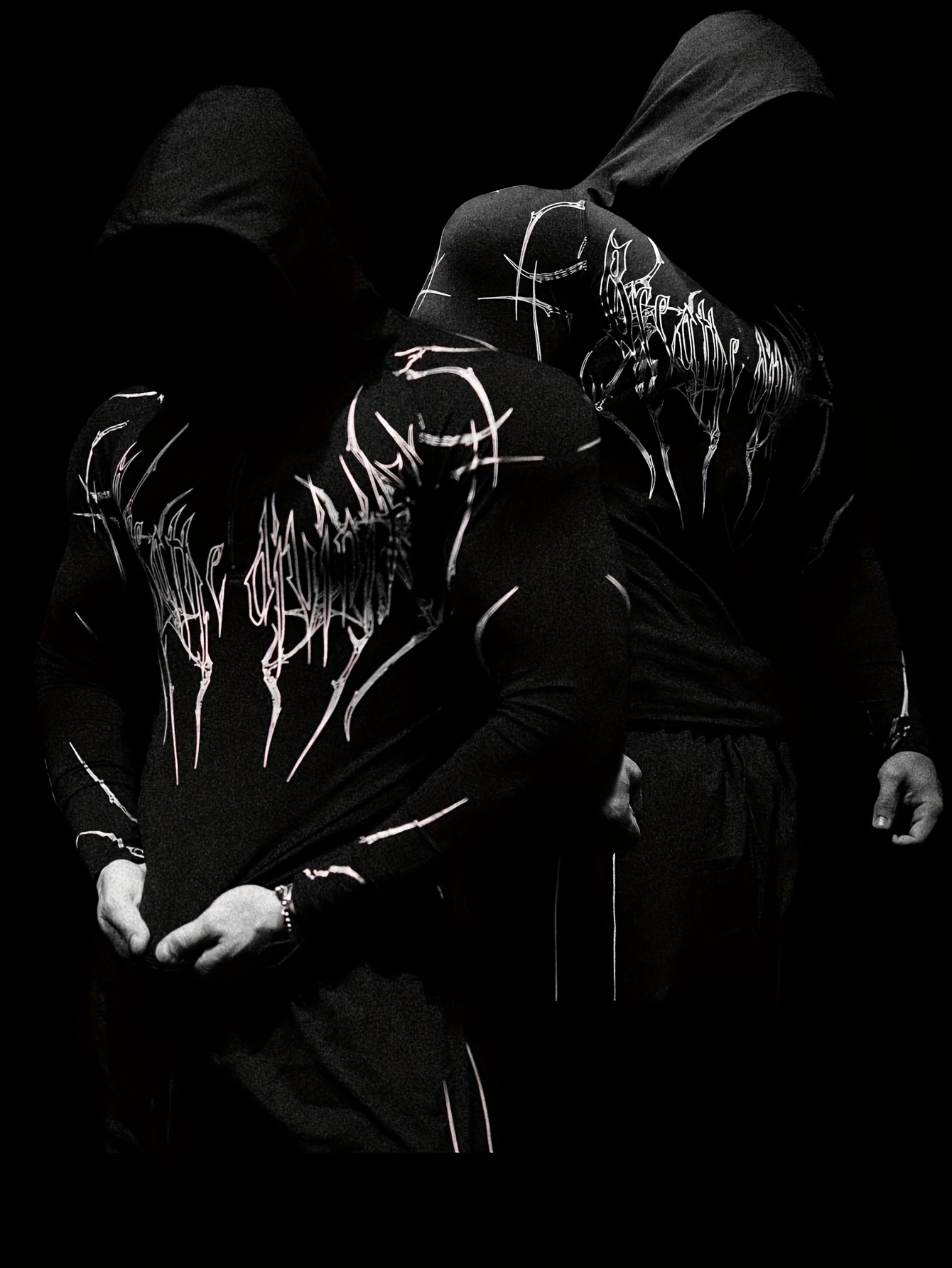 Breathedivinity Phantom Script Hoodie Compression