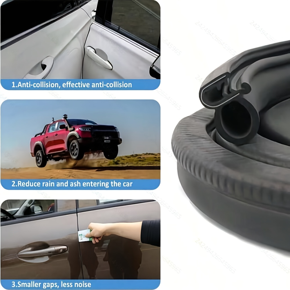 6 m/20 pėdų U formos automobilio sandarinimo guminė juostelė su metaliniais spaustukais, universalus įstumiamas durų apsaugos apvadas, tinkamas automobiliams, sunkvežimiams, valtims, kemperiams ir namams, 20 pėdų