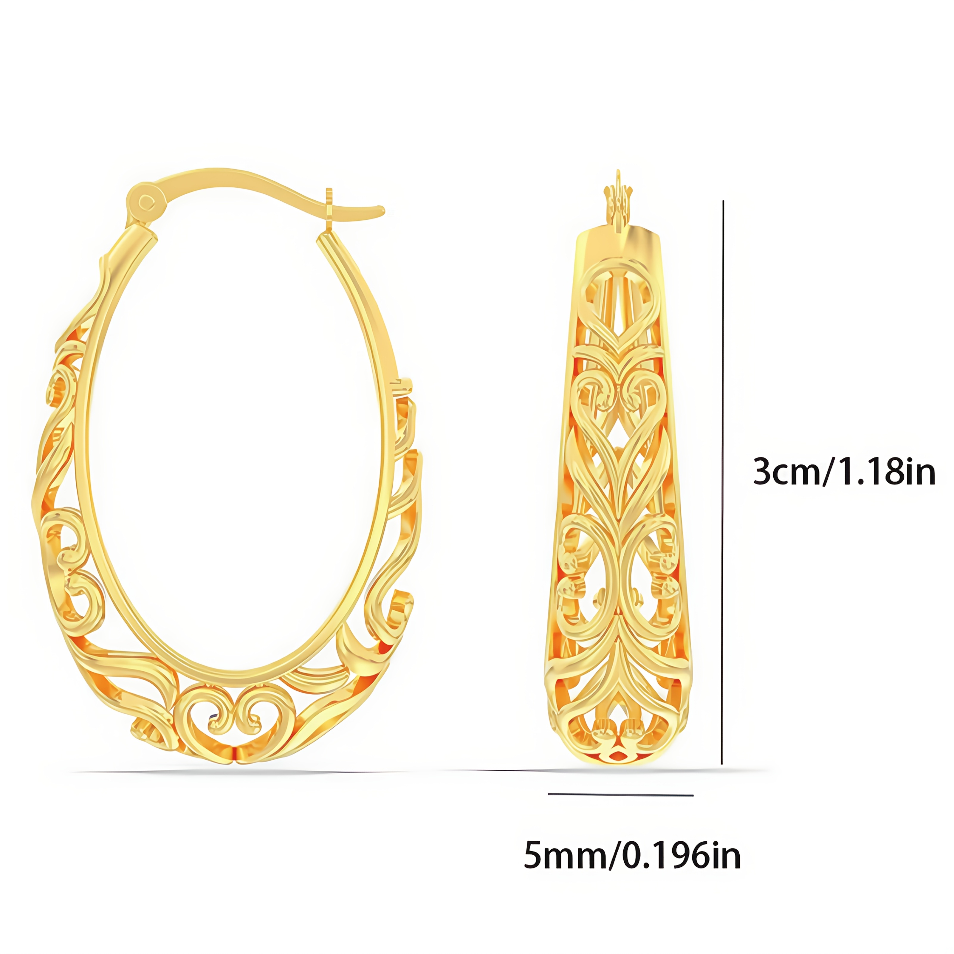 Image of 925 Round Pattern Stud Earrings High-end Luxury Ladies Jewelry Elegant Sexy Fashion Trend Christmas Carnival Valentine's Day Holiday Gift Birthday Gift With Exquisite Packaging Gift Box