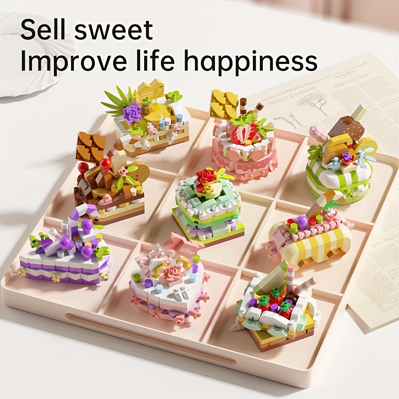 Mini Cake Building Blocks Toy DIY Dessert Food Series