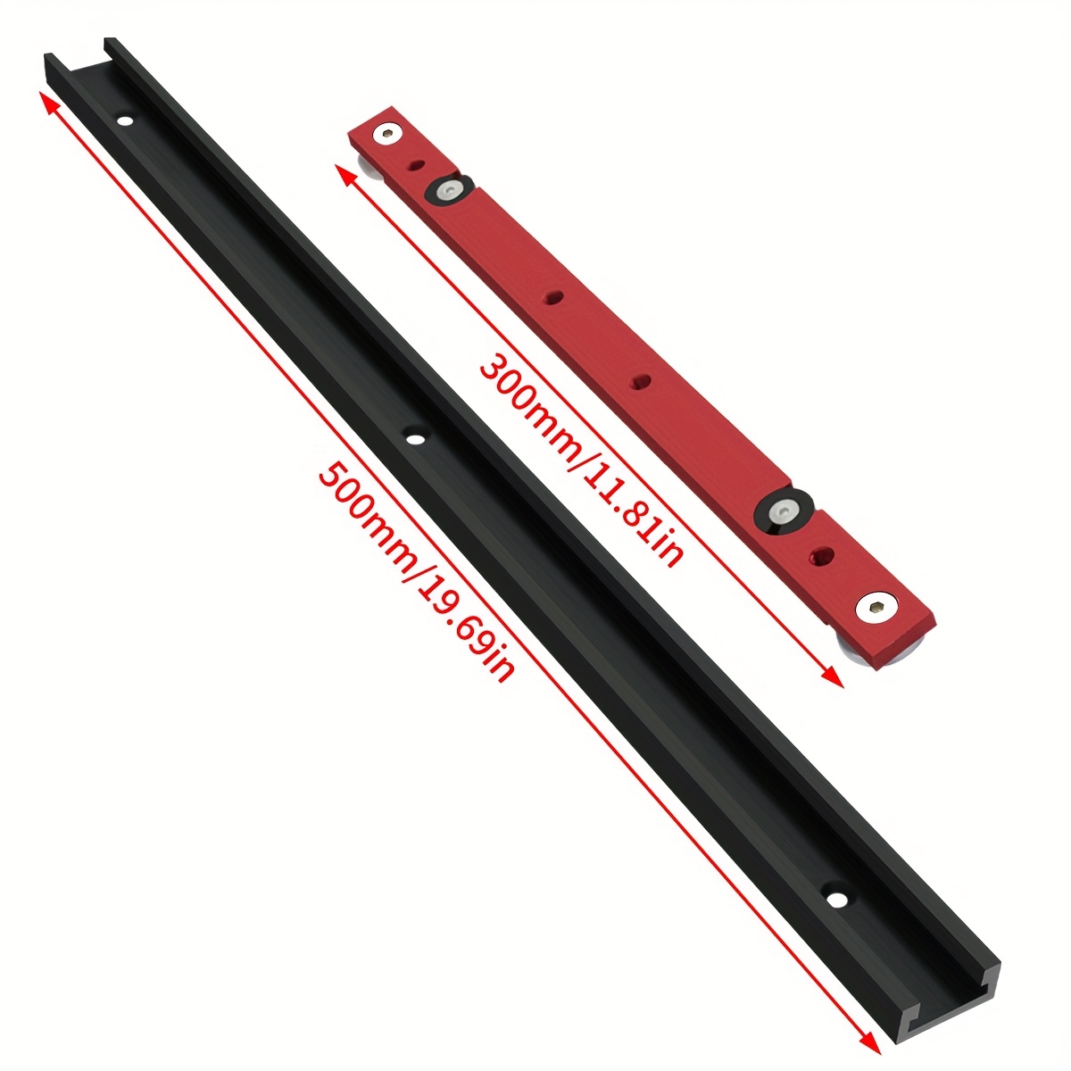 Image of 2pcs Heavy-duty Miter System With T-slider & - Table Saw Miter Gauge Kit, Compatible With Diy Woodworking, Fence Panels, Doors/ Installation - Precision Tool For Carpentry & Renovation (1)