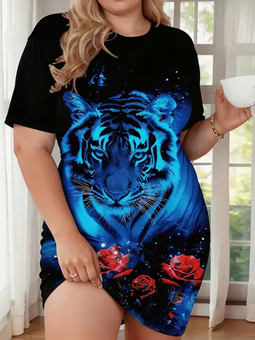 dress tiger print sold on Temu United States dress tiger print sold on Temu United States