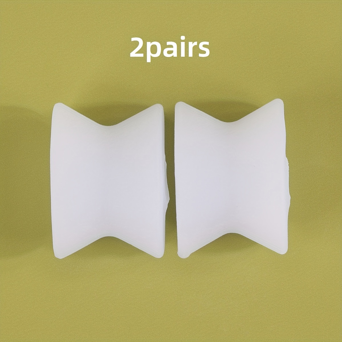 Toe Separators, Toe Pads, Thumb Separator Pads, Worn In Shoes, White, For And Socks