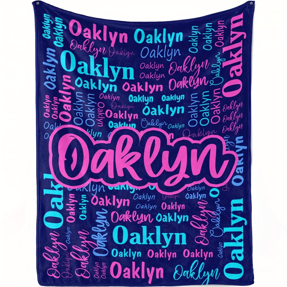 

1pc Personalized Blanket - , , , For Camping And