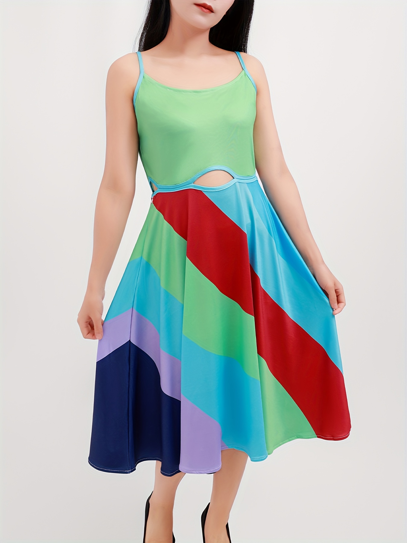 cult gaia green cut out dress Drawstring dream short jersey dress main image 0
