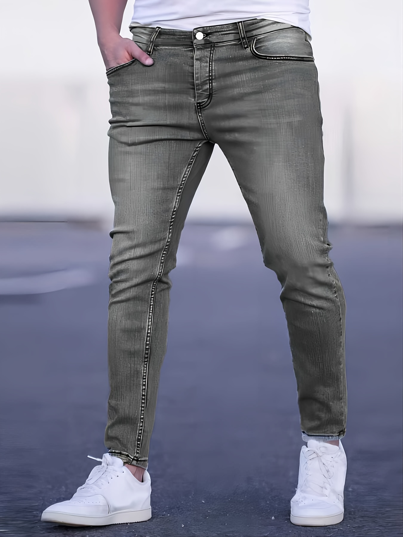 Men's Casual Slim-Fit Stretch Pants