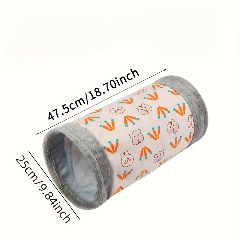 Image of Guinea-pig Rabbit Tunnel-tube Toys - Bunny Hamster Hideout Small Animal Activity Tunnels Hideaway Accessoies For Dwarf Rabbits Guinea Pigs Kitty (pink)