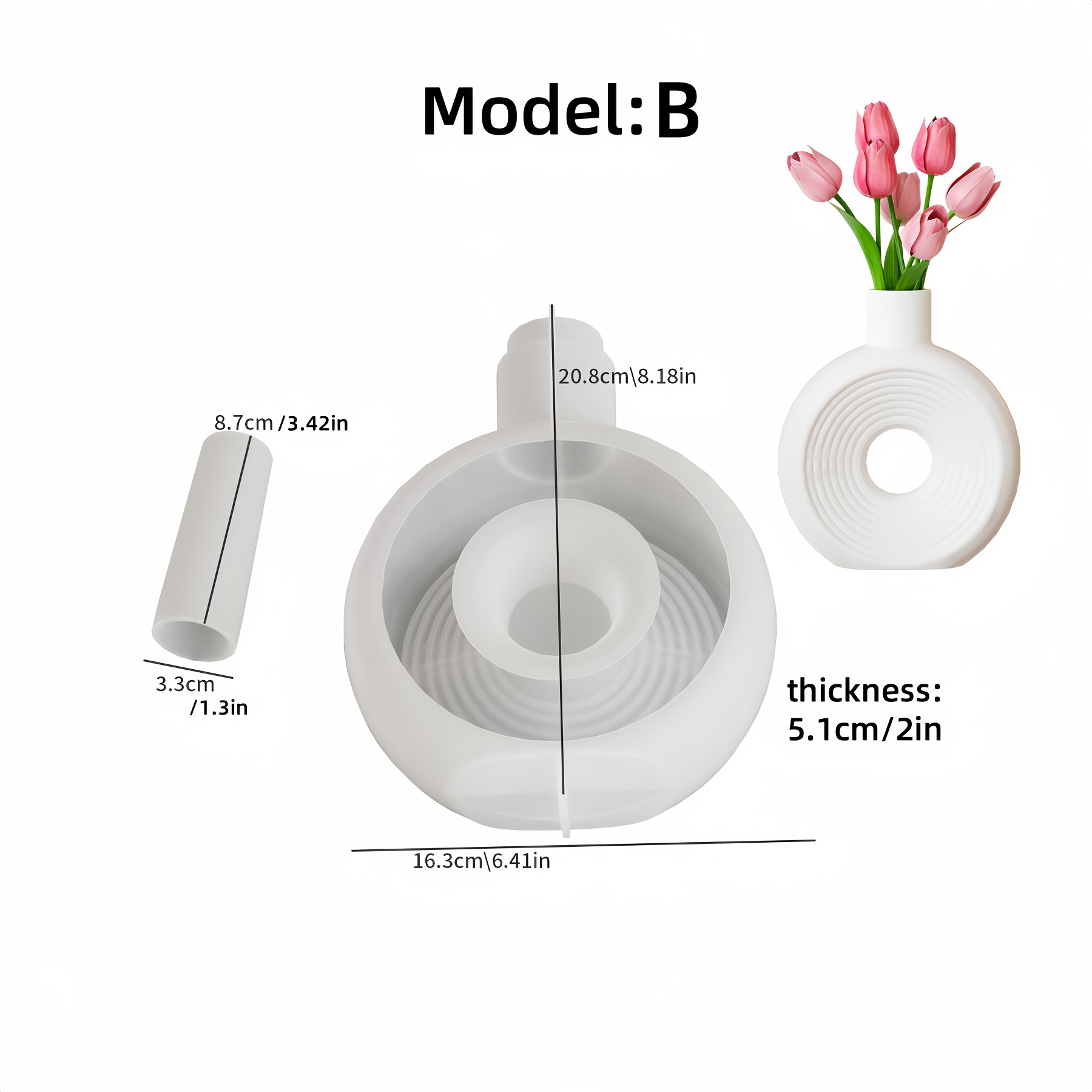 Vases En Silicone Moules écailles De Poisson Feuilles En Forme De Fleur Planteur