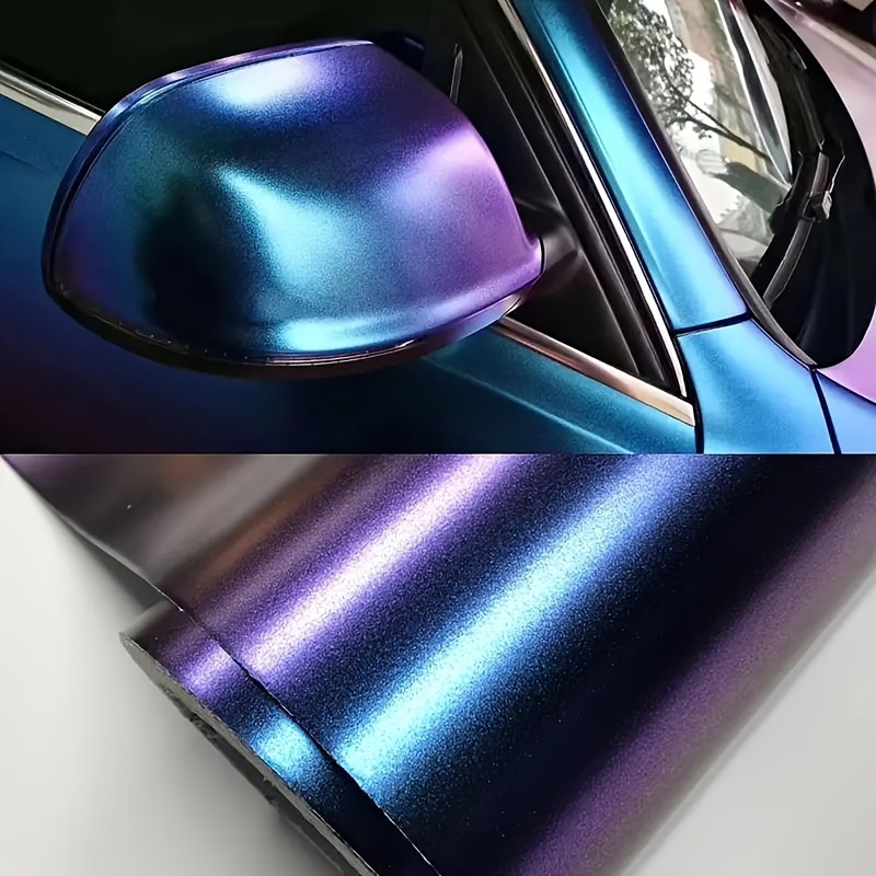 

Film Changeant de Couleur pour Voiture & Moto Bleu Charme Violet, 20"x79", Accessoire Extérieur en PVC