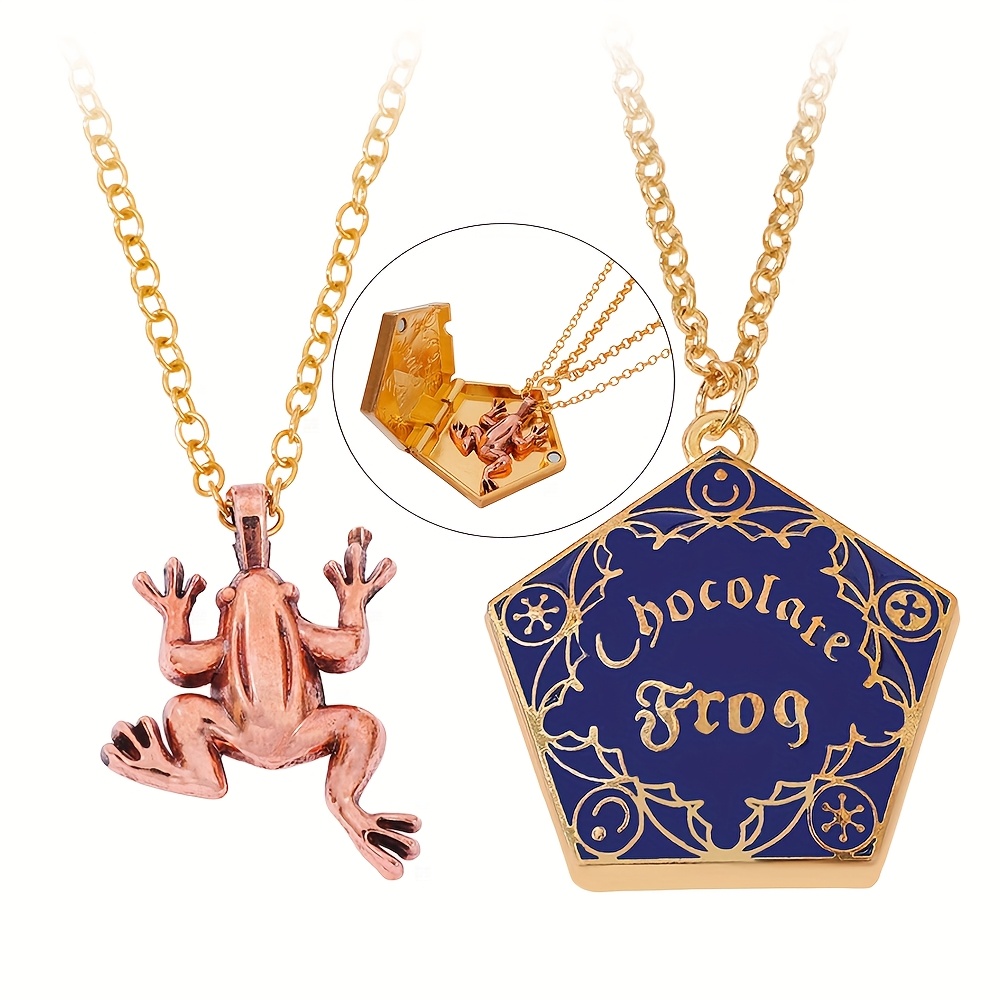 TEMU 2pcs European And American Film And Television Frog Pendant Necklace Metal Ornament