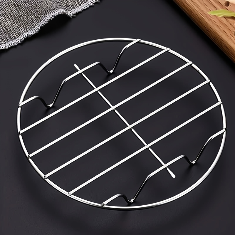 TEMU 1 pz Vaporiera in Acciaio Ispessito, Pad Multifunzionale per Vaporizzare Verdure, Pesce e Carne, Supporto Universale per Vaporiera Domestica e ,