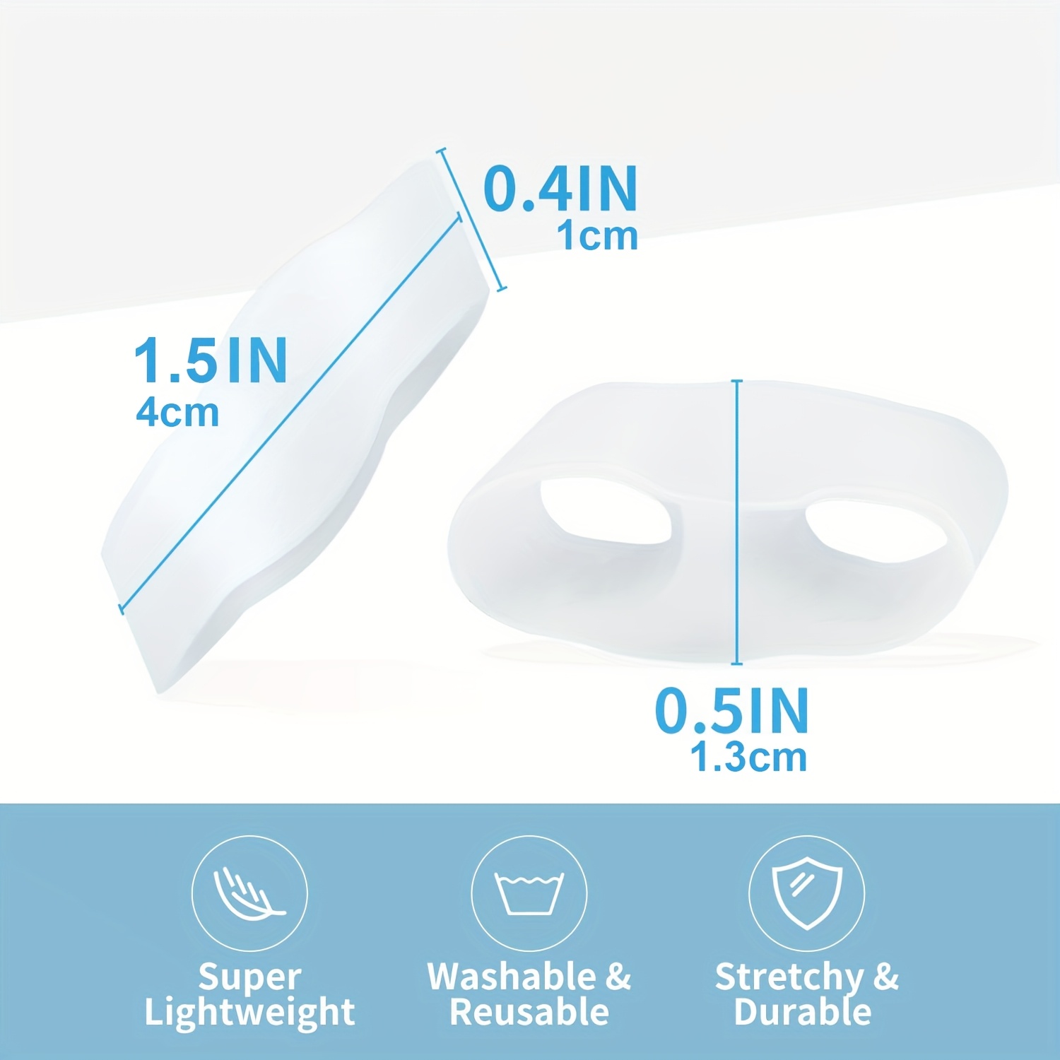 2-Pack Comfortable Little Toe Separator, Durable Toe Spacer
