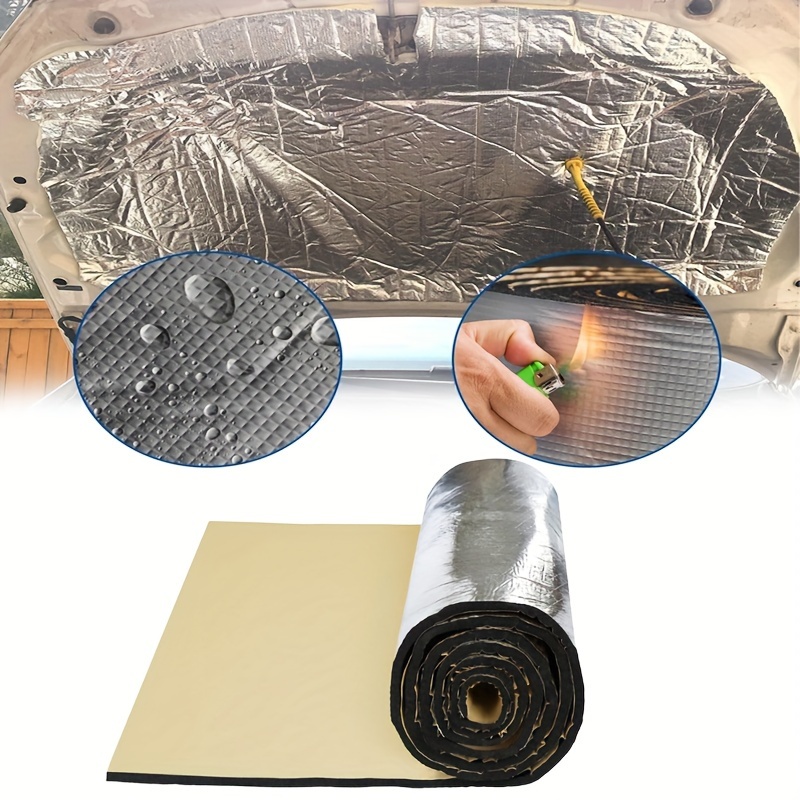 

1 Roll Of 50x200cm 5mm Soundproof Mat For Trunk Insulation, For Cars And Trucks, Suitable For Engine Hoods, Doors, And Floors, Featuring Aluminum Foil For (color: 5mmx200x50cm)