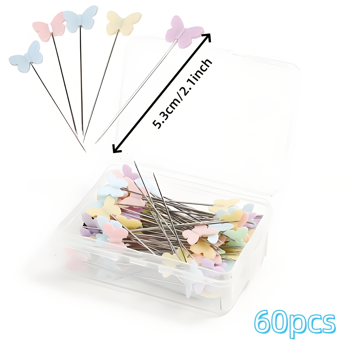 60/199pcs Multicolor Shaped Large Safety Pins, Quilting Brooches, Suitable For Sewing Positioning,