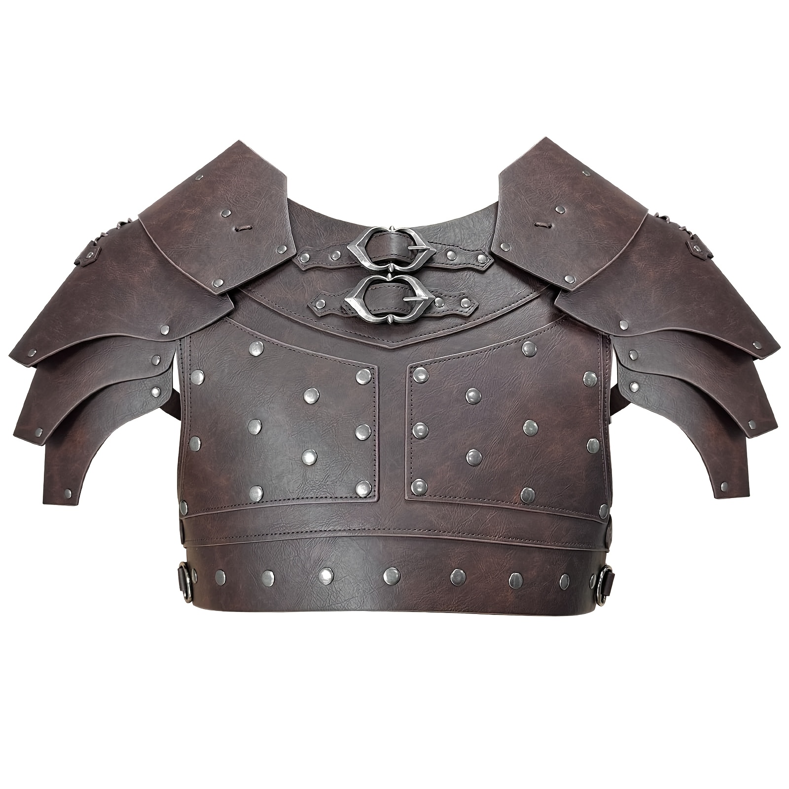 Adjustable Medieval Faux Leather Chest Armor for Cosplay