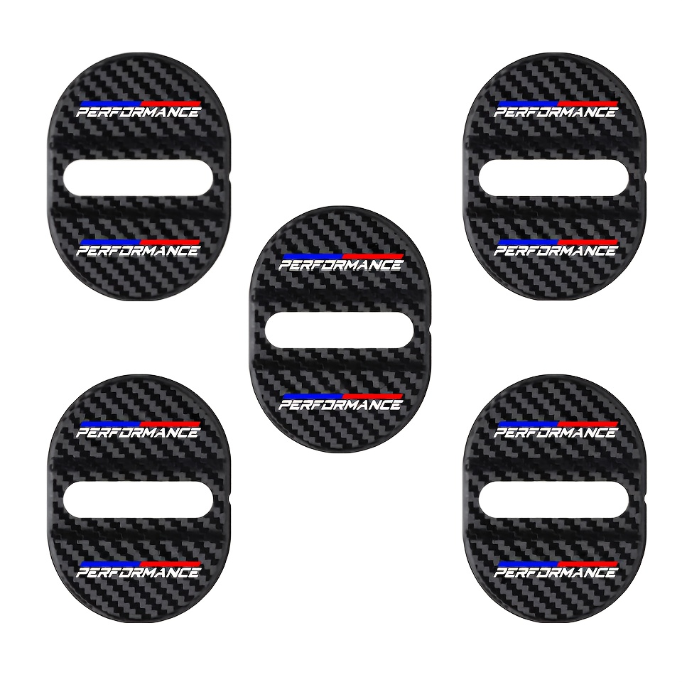 TEMU 5pcs The Car Door Lock Cover Has Functions Such As Shock Absorption, Noise Reduction, Sound Insulation, Rust Prevention And Sealing Buffering.