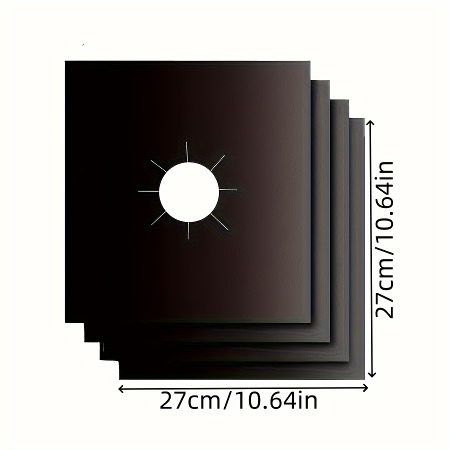 2pcs Set Heat-Resistant Trivet and Cleaning Brush, High-Temperature and Oil-Resistant, Thickened PTFE Gas Stove Mat, Stovetop Cleaning Mat, Stovetop Protective Mat, Gas Stove Mat. Please Measure the Dimensions Carefully Before Purchasing