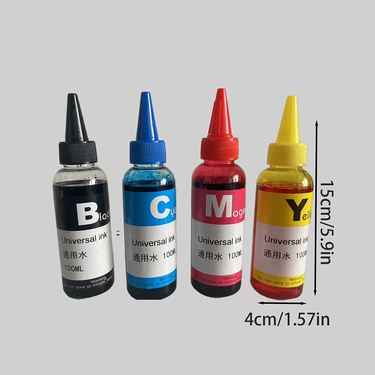 Universal Inkable Dye Set 4psc , , , Brother And Other Inkjet Printers