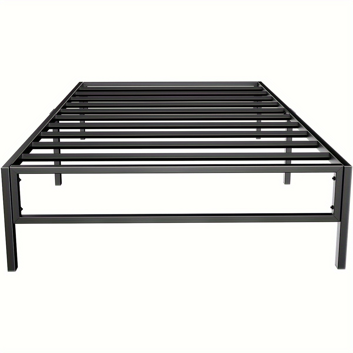 

Stainless Steel Single Bed Frame - Slat Support With 27cm Under-bed Storage Space, Easy Assembly, & For Modern Bedrooms