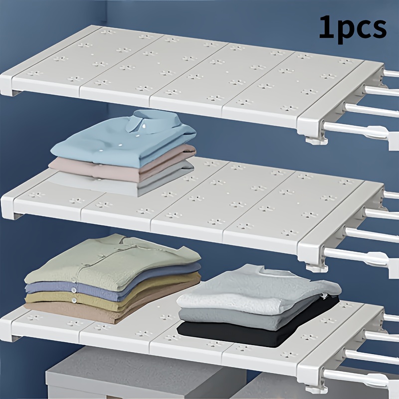 Adjustable No-drill Storage Organizer Shelf, Versatile Space Saver For Closet, Kitchen, Bathroom - Dividers, Versatile Storage Solution | | Adjustable Shelving, Bathroom Organizers And Storage