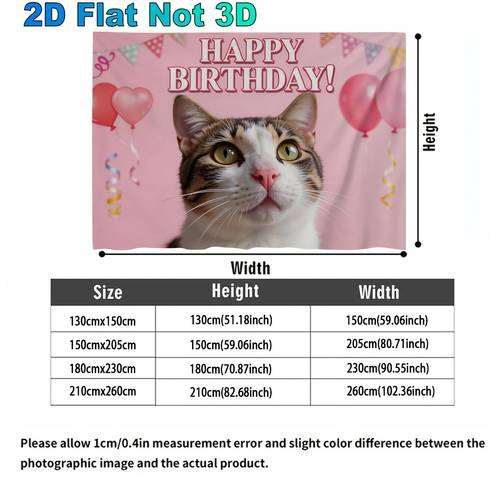 2d flat 1pc of a cat patterned party banner backdrop cloth used for bedrooms birthday parties a must have for celebrations multiple sizes for valentines day easter christmas