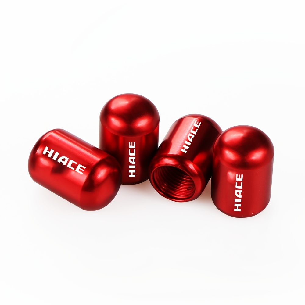 TEMU 4pcs Car Valve Covers And Cores | Durable Metal, Dust-proof, Water-proof, Moisture-proof, Applicable, Available In