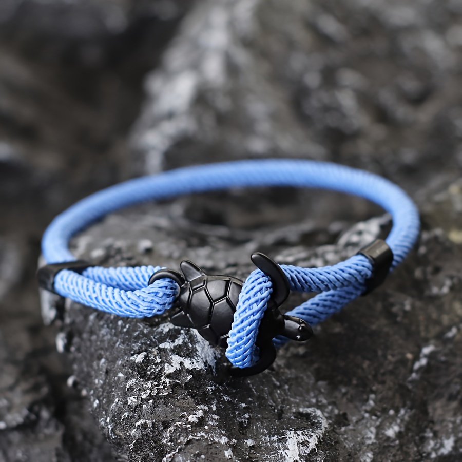 Men's Nylon Adjustable Rope Bracelet, Stylish Unisex Accessory