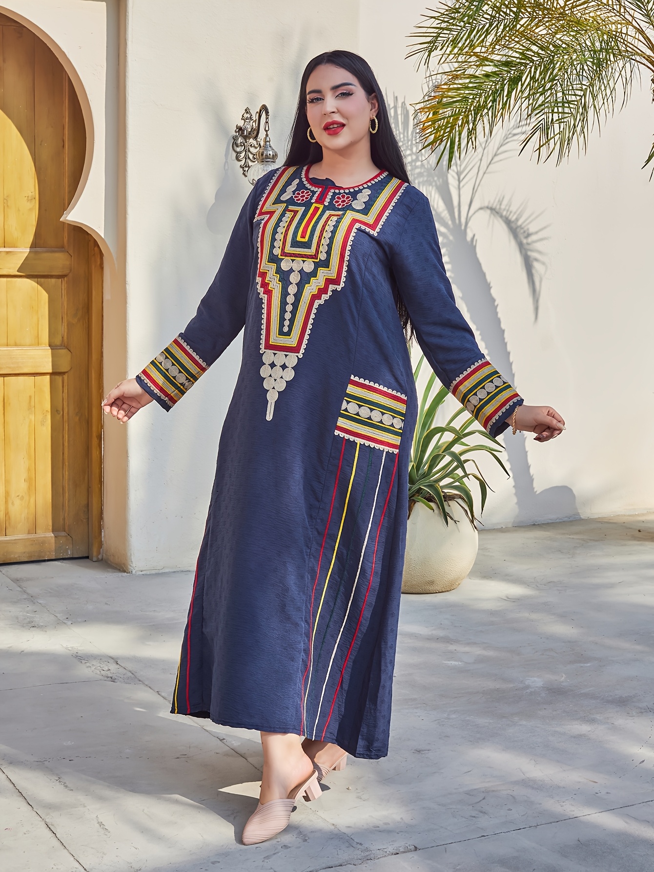 chinese dress ladies Parrot Green Wedding Designer Arabic Maxi Hand Beaded Dubai Ladies Long Sleeve Moroccan Arabic Party Wear Kaftan with Embroidery Hijab