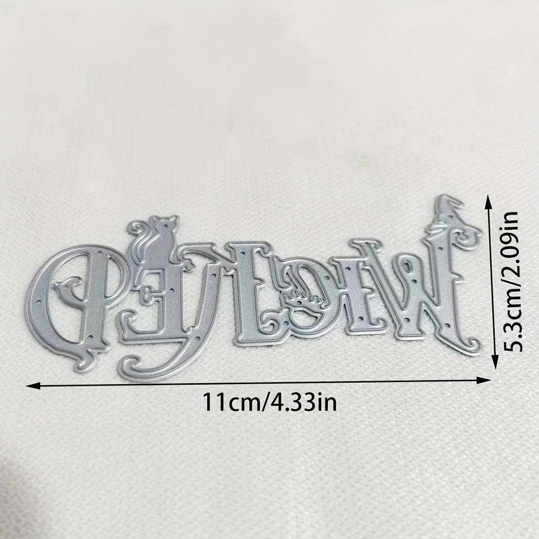 TEMU 1pc Of A Metal Die Cut, Perfect For Scrapbooking And Embossing Stencils, Ideal For Crafting Handmade Greeting Cards, And Useful Tools For Making