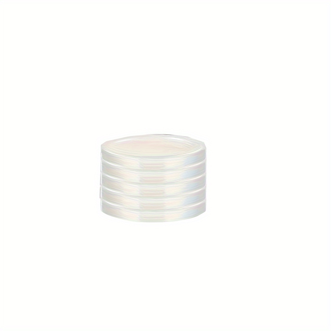 5pcs Oui Yogurt Jar Lids - Yogurt Container Lids Clear Plastic Yogurt Jar Lids Replacement Covers For Oui Yogurt Jars For Glass Jars Containers