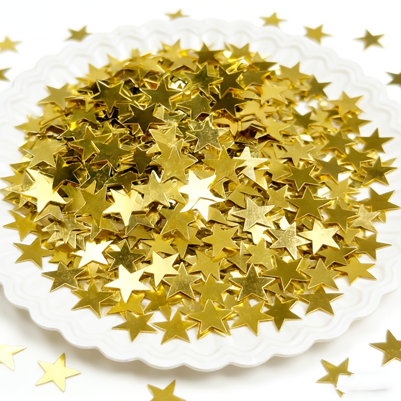 Image of 1900pcs Light Confetti - Shiny Pvc 10mm Sparkling Glitter For Wedding,, Christmas Tree Decorations, Diy Crafts Suitable For Parties, Valentine's Day, Graduation, New Year's Eve - Glitter Particles
