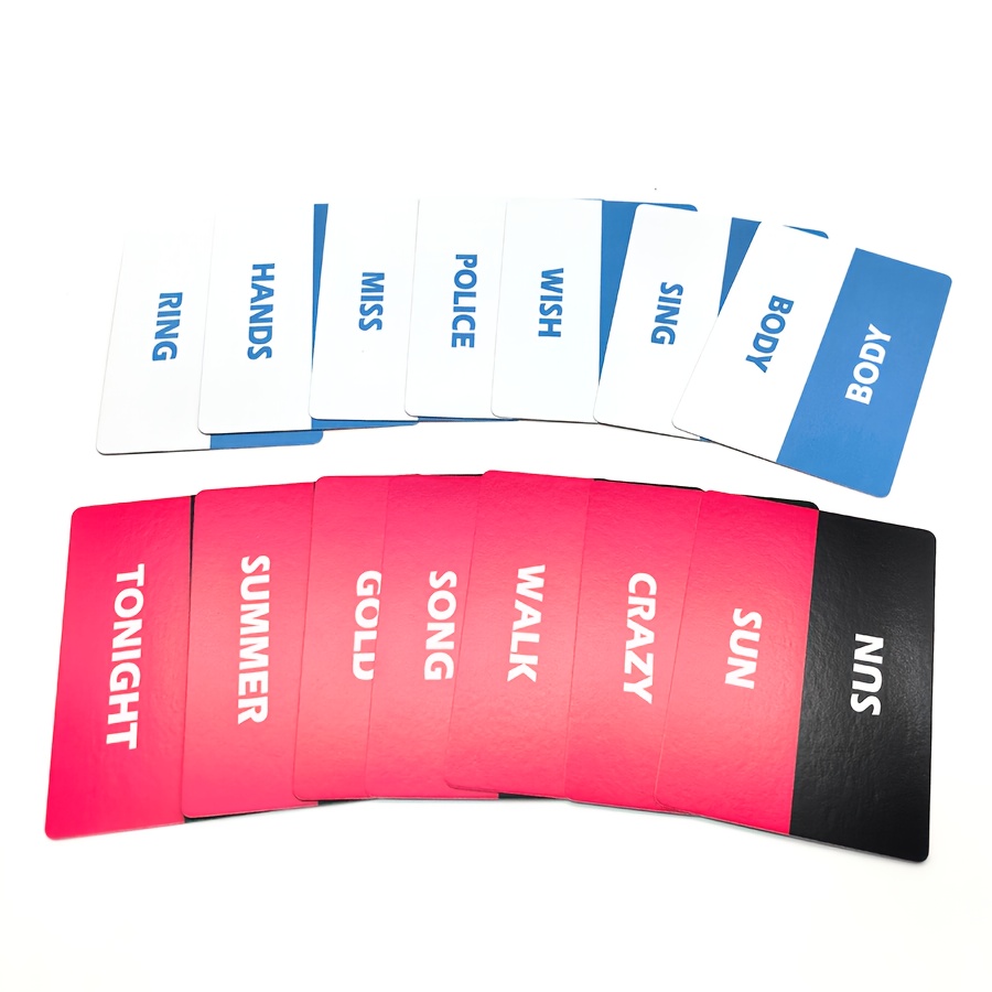 54 Double-Sided Singing and Interactive Game Cards