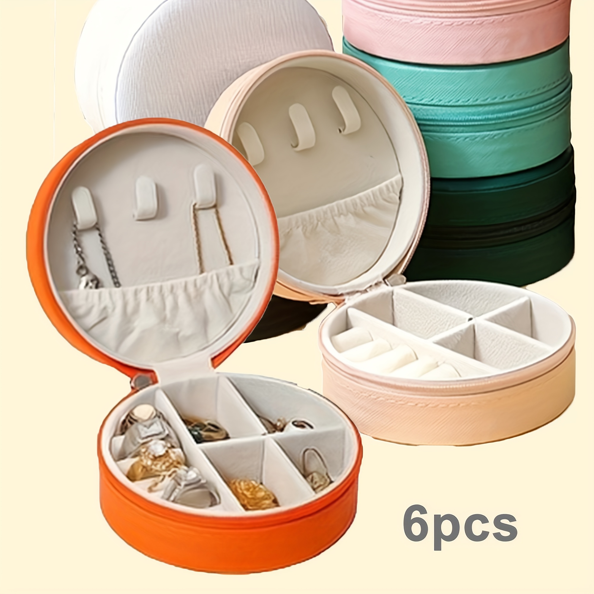 6pcs 12pcs 18pcs jewelry storage box set suitable for necklaces rings bracelets ideal for travel and daily use jewelry boxes Product details 0