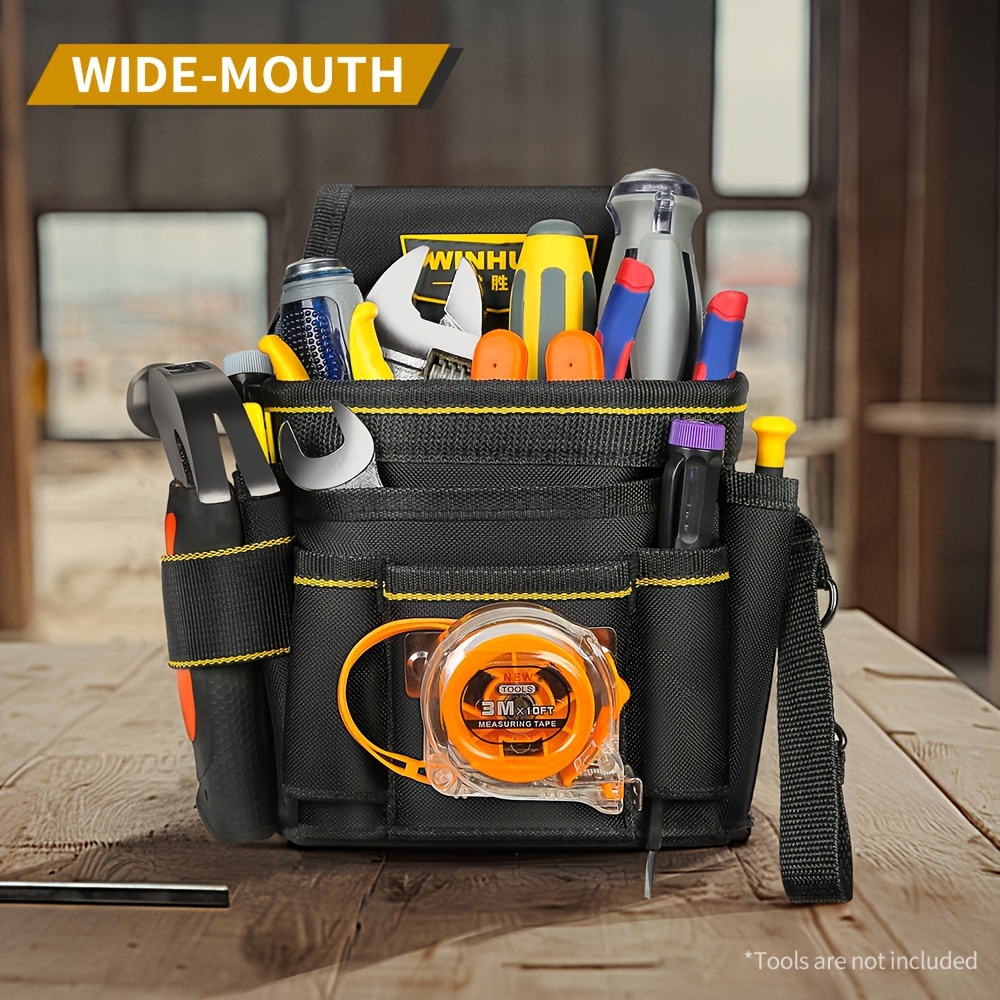Garden Tool Belt Electrician Oxford Cloth Tools Bag Waist Bag Storage Holder Convenient Organizer Adjustabe Belt Electrician Tool Pouch Bag Tool Belt Enhance Electricians\u0027 Safety: The Role of Tool Belt Suspenders