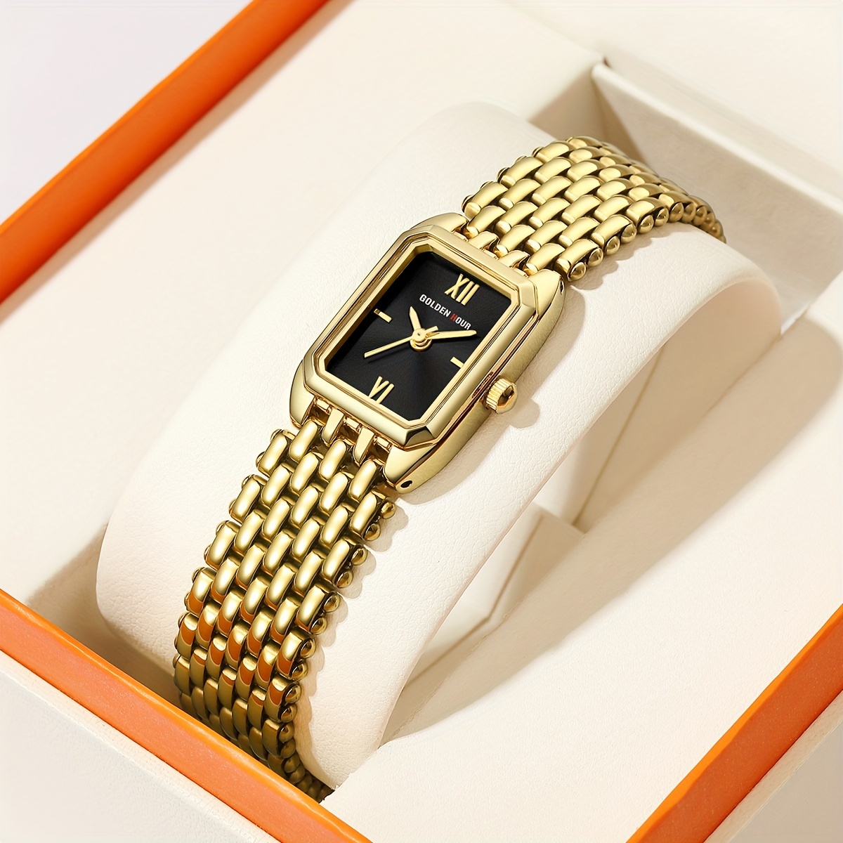 golden hour gold watches for women updated ladies quartz wrist watches stainless steel band womens small gold watch details 1