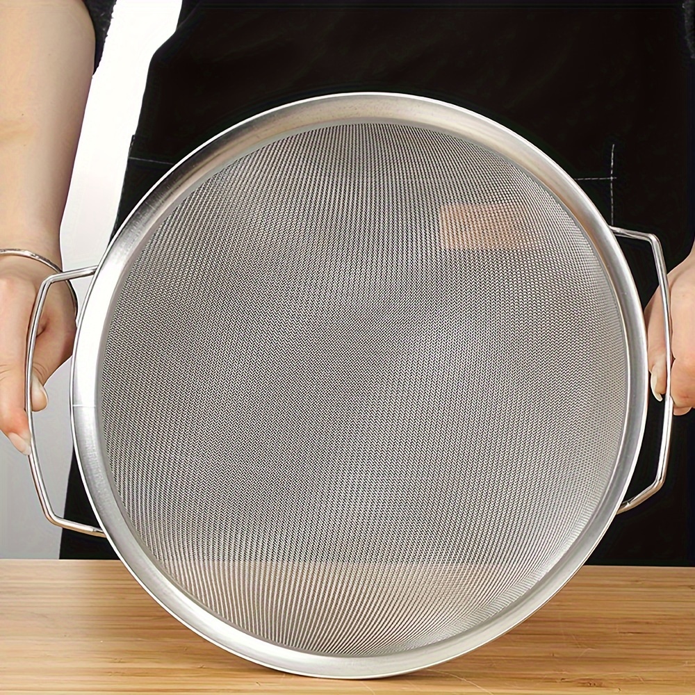 TEMU Ch Binaural Dense Mesh Rice Washing Basin With Wide Sides