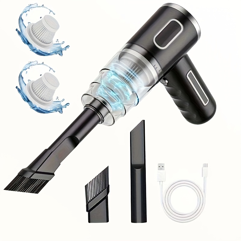 Wireless Vacuum Cleaner For Home And Car, Dual-use, High , Usb Fast Charging, With Crevice Brush + Computer Cleaning Head, Multi-functional Handheld Vacuum Cleaner, 1 Machine For Multiple Uses