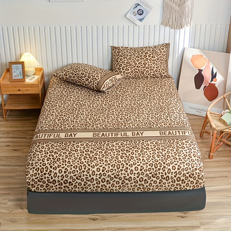 TEMU 1pc Fitted Sheet, Convenient, Comfortable, Simple, And Stylish, Pillowcase Not Included
