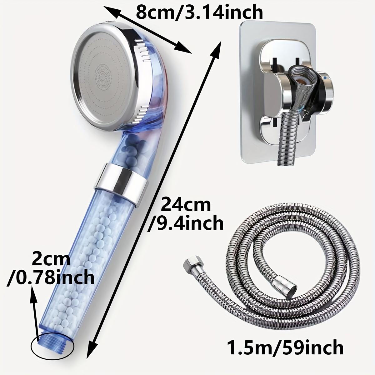 High pressure Shower Head 3 Spray Temu