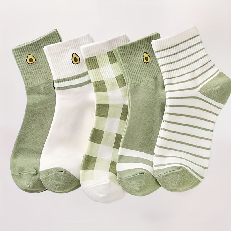 5 Pairs Of Tube Striped Socks