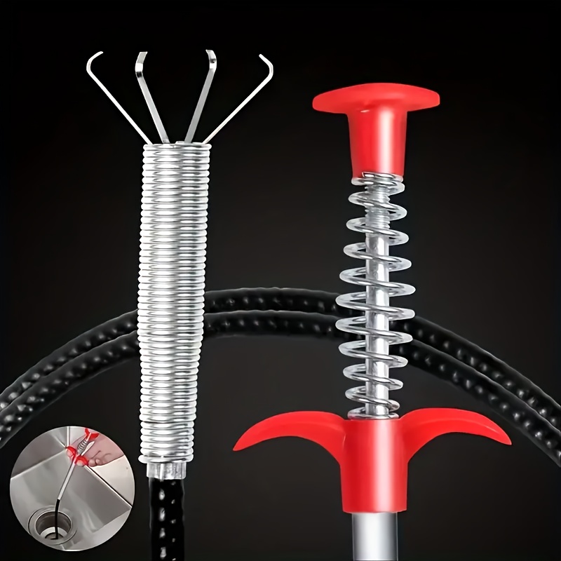 Flexible Grabber Claw Tool - 4-claw Pipe Dredge And Drain Picker, Curved Hand-held Garbage Picker for Household And Restaurant Drain Cleaning