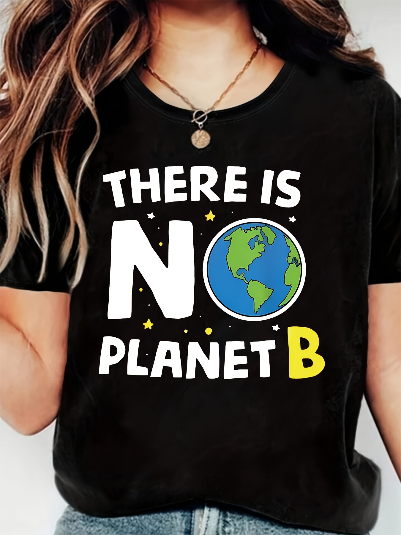 women's casual crew neck t shirt no letter print Temu Mauritius