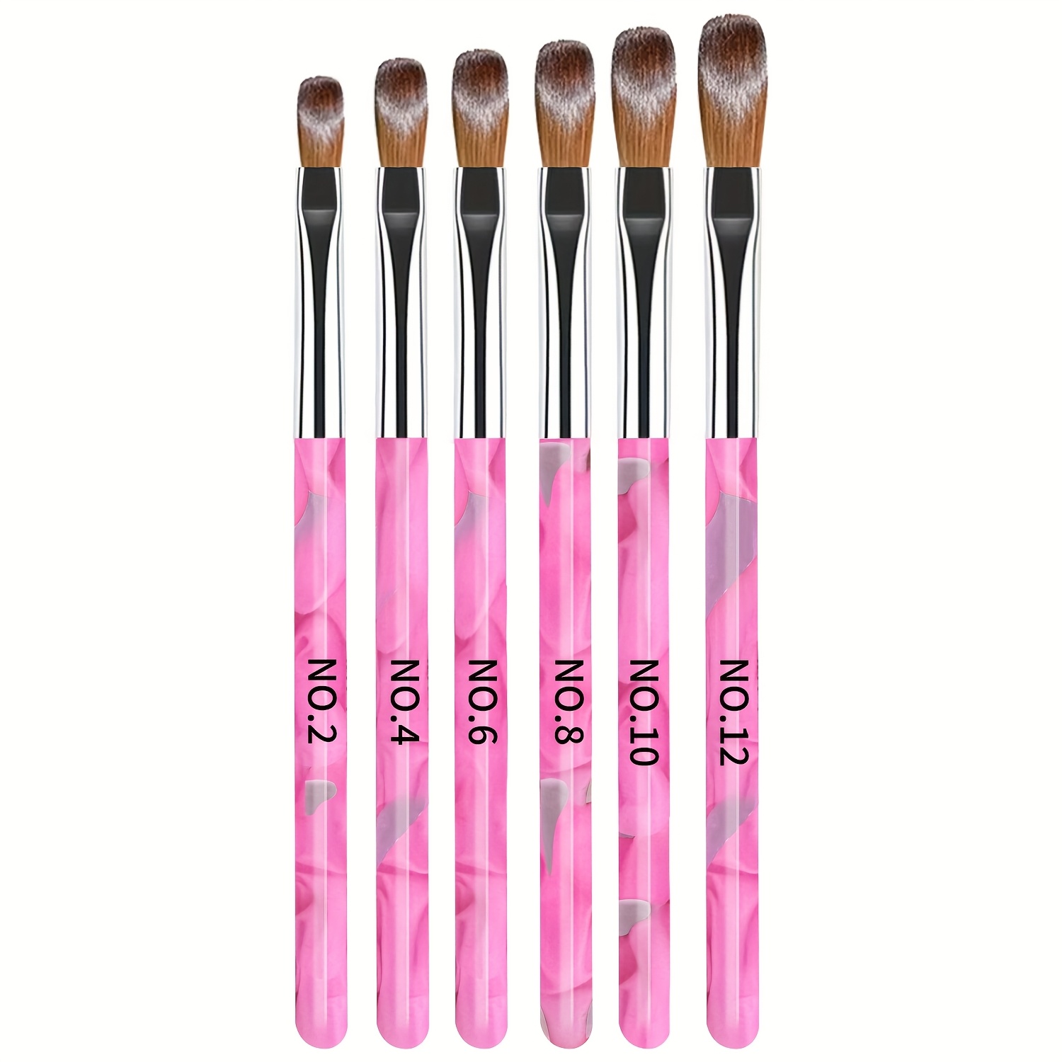 Acrylic For Nail Brush Set 6pcs For Nail Art Pen 3d For Nail Engraving For Nail Art For Nail Design Brushes Tool Kit Gel Brushes For Nails For Nail Salon