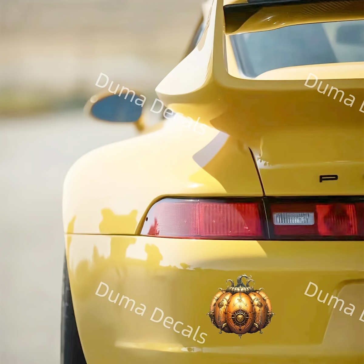 1 Pc Steampunk Pumpkin Clock Gears Decal, Vinyl Adhesive Sticker For