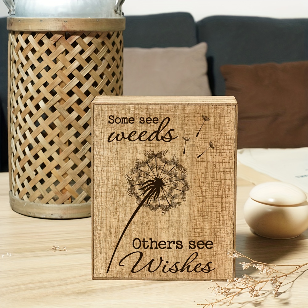 

Decor, 1 Inspirational Wooden Box , Desk Decor For , 4.7 X 5.8