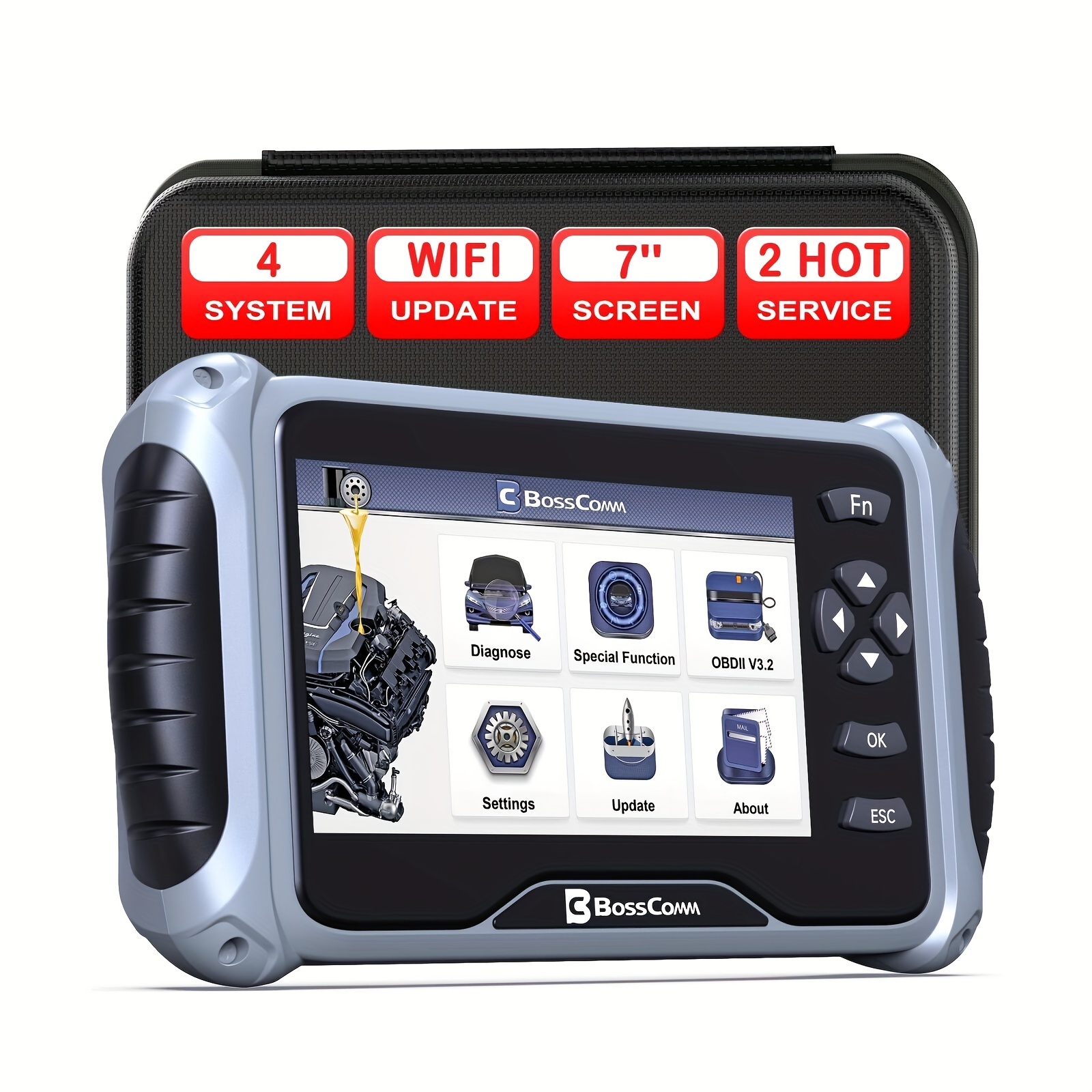 

If-740 Automotive Obd2 Abs Srs Obdii Diagnostic Tool, Check Car Engine Free